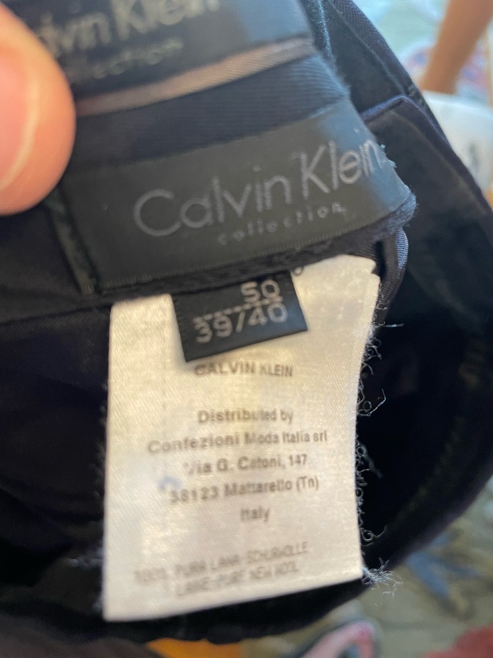 Calvin Klein Collection Deep Blue Two-Button Men's Suit - Picture 11 of 11